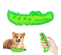NPLSEO Slow Feed Chew and Fetch Crocodile, Dogs Slow Feeder Puzzle Dog Toy, Rubber Alligator Dog Chew Toy, Food Dispenser Slow Feeding, Alligator Dogs Chew Toy for Large, Medium & Small Dogs (Small)