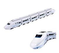 NPLSEO Smart Chain Train Toy, Electric Train Toy with Flashing Lights, Powered Smart Trains Sets For Kids,Battery Powered Simulation Bullet Train Set, Durable Toy Gift for Boys Ages 3+ (5 sections)