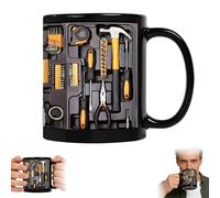 NPLSEO The Ultimate Mechanic's Toolbox Mug, 11oz Mechanic Toolbox Coffee Mug, 3D Ceramic Tool Box Mug with Handle, Ceramic Mechanic Toolbox Coffee Cup, Creative Gift for Mechanics, DIY Enthusiasts