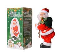 NPLSEO Twerking Santa, Electric Singing & Dancing Christmas Figure with Music, Funny Hip-Twisting Santa Decoration for Xmas Party, Tabletop & Fireplace Decor, Battery Powered for Kids