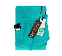 npluseins Coral Fleece Blanket - The Original with Sleeves & Bum Bag 1448.2043, Turquoise