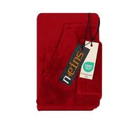 npluseins Coral Fleece Cuddly Blanket Kids - The Original with Sleeves and Bum Bag 1448.2043, 90 x 150 cm, Bordeaux