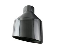 NPNGLCKCVF 1 PCS Oval Exhaust Tip Universal Car Slant Tailpipes Stainless Steel Polish Muffler End Pipe For RS3 RS4 RS5 A6 A7(H0DJ3027f-L)