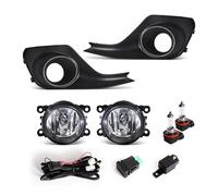 NPNGLCKCVF Fog Lights Front Bumper Fog Lamp Assembly With Cover Grill Bezel Kit 12V For Suzuki For Swift 2018 2019(Fog1)