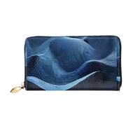 NPOREJKNGF Abstract Polygonal Space Stylish Leather Wallet for Fashionable Printed Wallet with Multiple Card Slots, Zippered Coin Pocket & Id Window Gift