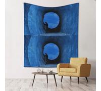 NPOREJKNGF Artificial Intelligence Brain Print 60x51in Wall Tapestry Decor Soft Polyester Hanging Blanket For Room, Dorm, Porch, Beach Picnic Lightweight Multi-Use Vertical Wall Art