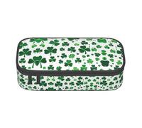 NPOREJKNGF Happy St Patrick's Day Pencil Case with Full-Print Design â€“ Durable Oxford Cloth Multi-Purpose Case for School, Office & Travel