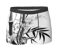 NPOREJKNGF Tree Image Chinese Calligraphy Print Men'S Printed Boxer Briefs Comfortable Multi Face Design Stretch Underwear For All Day Wear