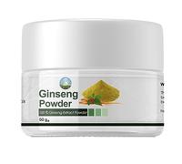 NPOW Ginseng Powder - Natural Ginseng Root Extract Powder 100% Pure for Immune System Support - Supports Energy and Vitality - for Improved Concentration - Non-GMO and Vegan Friendly UK Made 50g