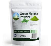 NPOW Green Matcha Powder - Matcha Green Tea Powder for Cooking, Baking, Latte, Hot & Iced Drinks, Culinary Grade for Digestive Health - 20g