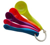 NPOW Measuring Spoons Set- Tablespoon Measuring Spoon, Flour Scoop, Spice Spoon, Plastic Scoop, Mini Spoons, Reusable Teaspoon Measuring Spoons Scoops for Powder, 1g-15ml (5pcs)