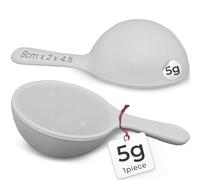 NPOW Measuring Spoons - Tablespoon, Flour Scoop, Spice Spoon, Plastic Scoop, Mini Spoons, Reusable Teaspoon Measuring Scoops for Powder, 5g or 5ml (1 Spoon)