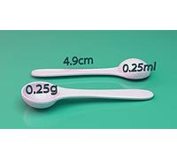 NPOW Measuring Spoons - Tablespoon Flour Scoop, Spice Spoon, Plastic Scoop, Mini Spoons, Reusable Teaspoon Measuring Scoops for Powder, 0.25g or 0.25ml (1 Spoon)
