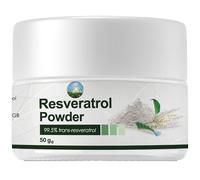NPOW Pure Resveratrol Powders - Trans Resveratrol Antioxidant Supplements, Powder Scoop, Measuring Spoon, Antioxidant Wellness, Natural Supplements - 50g