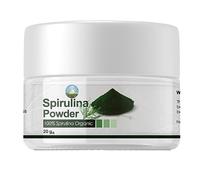 NPOW Spirulina Powder, Superfood Powders, 100% Spirulina Pure Powders - Super Greens Powder Vegan Protein and Vegetarian Food Supplements - Natural Immune System Booster 20g