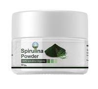 NPOW Spirulina Powder, Superfood Powders, 100% Spirulina Pure Powders - Super Greens Powder Vegan Protein and Vegetarian Food Supplements - Natural Immune System Booster 50g