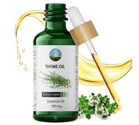 NPOW Thyme Essential Oil - Pure Essential Oils for Skin Care and Hair Care, 100% Thyme Oil for Sensitive Skin, Humidifier, Aroma Oils, Aromatherapy Diffusers for Home - 100ml
