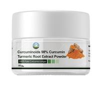 NPOW Turmeric Powder - Pure Powder for Skin, 98% Curcuminoids, Curcumin Extract, Natural Anti Inflammatory, Turmeric Root Extract for Drinking Tea, Scoops for Antioxidant Powders - 50g