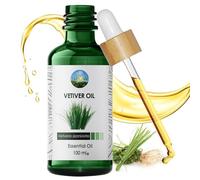 NPOW Vetiver Essential Oils for Skin - Pure Essential Oil for Skin Care & Aromatherapy, Candle Making & Diffusers, Home Essentials, Aromatherapy Oils, Natural Vetiver Scented Oil - 100ml