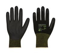 Portwest AP10 NPR15 Foam Nitrile Bamboo Glove (Pk12) Black 2XL Colour: 2XL