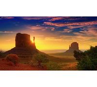 NPRZM American Sunrise Sunset Landscape DIY 5D Diamond Painting by Number Unique Kits Home Wall Decor Crystal Rhinestone Wall Decor 50x60CM