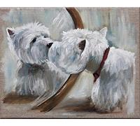 NPRZM DIY 5D Diamond Painting Kits Westie Dog Full Drill Crystal Rhinestone Embroidery Embroidery Pictures Arts for Home Wall Decor 30x40CM