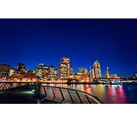 NPRZM Monte Carlo Skyline Monaco DIY 5D Diamond Painting by Number Unique Kits Home Wall Decor Crystal 30x40CM