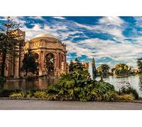 NPRZM San Francisco San Francisco USA DIY 5D Diamond Painting by Number Unique Kits Home Wall Decor Crystal Rhinestone Wall Decor 30x40CM