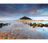 NPRZM St Michael's Mount Cornwall UK DIY 5D Diamond Painting by Number Unique Kits Home Wall Decor Crystal Rhinestone Wall Decor 30x40CM