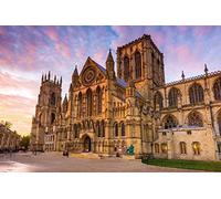 NPRZM York Minster DIY 5D Diamond Painting by Number einzigartige Kits Home Wall Decor Crystal Strass Wall Decor 30x40CM