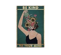 NPSFXC Be Kind To Your MindWall Art Modern Minimalist Decorative Painting Waterproof Poster Easy to Maintain Living Room Bedroom Background Wall to Enhance Style16x24inch(40x60cm) Unframe-style-6