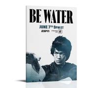 NPSFXC Be Water PosterWall Art Modern Minimalist Decorative Painting Waterproof Poster Easy to Maintain Living Room Bedroom Background Wall to Enhance Style16x24inch(40x60cm) Frame-style-5