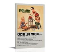 NPSFXC The Fratellis Costello MusicWall Art Modern Minimalist Decorative Painting Waterproof Poster Easy to Maintain Living Room Bedroom Background Wall to Enhance Style08x12inch(20x30cm) Frame-style
