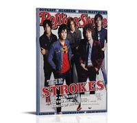 NPSFXC The Strokes Room on FireWall Art Modern Minimalist Decorative Painting Waterproof Poster Easy to Maintain Living Room Bedroom Background Wall to Enhance Style16x24inch(40x60cm) Frame-style