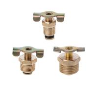 Npt Brass Drain Valve 1/4 3/8 1/2 Inch Air Tank Port Fitting High Pressure Resistant for Piston Compressor Draining System