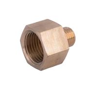 NPT BSP Female Male Hex Reducer Bush Brass Pipe Fitting, Connector Coupler Adapter for Pressure Gauge 1pc(3/4 NPT-3/4 NPT)