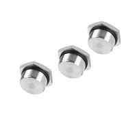 NPT/BSPP/M Male Plug, Waterproof Dustproof 304 Stainless Steel Thread Hex Head Socket Solid Pipe Fitting with Sealing Rubber Ring - Complete Thread Coverage: NPT, BSPP, Metric M - One Plu 3pcs NPT1/8