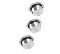 NPT/BSPP/M Male Plug, Waterproof Dustproof 304 Stainless Steel Thread Hex Head Socket Solid Pipe Fitting with Sealing Rubber Ring Professional Grade NPT/BSPP/M 3pcs M30*1.5
