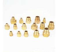 MMLFX NPT Female To Male BSP Brass Pipe Fitting 1/8"; 1/4"; 3/8"; 1/2"; Connector Adapter For Pressure Gauge Air Gas Fuel Water 1pc (Size : Type 17)