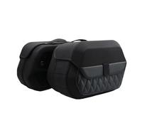 NPUAWI Saddlebags Seat Tail Side Luggage Bag for Softail for Fat Boy 2017-2023 Motorcycle PE Saddlebag Waterproof Pannier 19.5L Carrying Box Bags