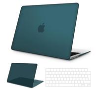 NPUOLS Protective Case for MacBook Air 13.6 Inch 2025 2024 2022 Model M4 A3240 / M3 A3113 / M2 A2681, Thin Matte Protective Hard Shell and Ultra Thin TPU EU Keyboard Cover - Deep Teal