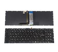 NPUOZHT German Italian French for AZERTY Laptop Keyboards Backlit Keyboard for MSI GS60 GS70 GL62 GL62M GT72 V143422GK1 IT White Backlight Easy to replace(Italian Backlit)