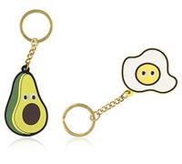 NPW Novelty Avocado/Egg Keyrings Keychains - Key Ring Set Vibe Squad