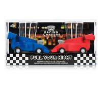 NPW Racing Car Shot Plastic Glasses Set of 2 Red and Blue - Plastic - Red and Blue - Shot Glass