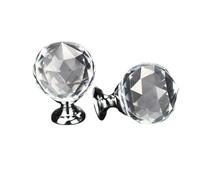NPwtpndf Crystal Cabinet Knobs | Multicolor, 8Pcs: Cupboard Drawer Items(B Silver 30mm)