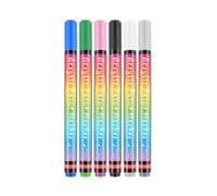 NPXUAMTJ 6 Color Pet Nails Art Pens Safe Quick Drying Polish Pen For Dog Cats Bright Colouring Painting Pen For Various Pet Dog Paint Set