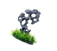 NPXUAMTJ Fish Tanks Stone Grass Simulation Landscape Large Rockery FishTank Landscaping Fish Tanks Stone Rockery Artificial Mountain Cave