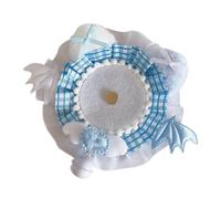 NPXUAMTJ Handmade Lace Badge Tray with Bells Embellishments Brooch Holder Pin Display Stand for Enthusiasts and Collectors