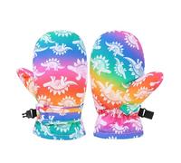 NPXUAMTJ Little Explorers Animal Themed Ski Gloves Warmth Polyester Mittens Colorful Children Gloves For Cold Weather Adventures