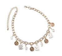 NPXUAMTJ Modern Geometric Pendant Necklace Youthful Necklace Distinctive Necklace Stylish Necklace Alloy Texture for Fashion Look